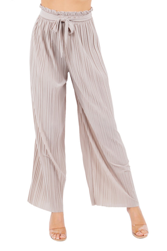 PLEATED WIDE LEG PANTS - In store