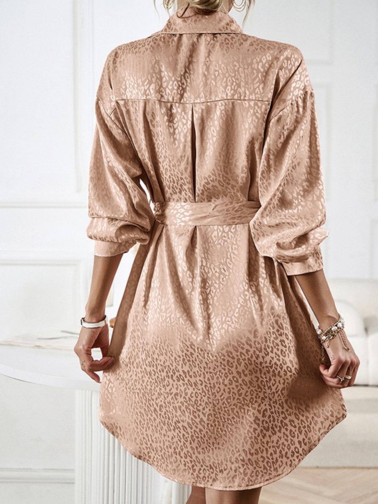 Women’s Long Sleeve Button Dress