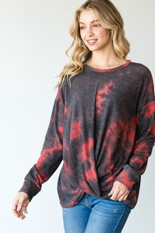 Tie Dye Twist Long Sleeve