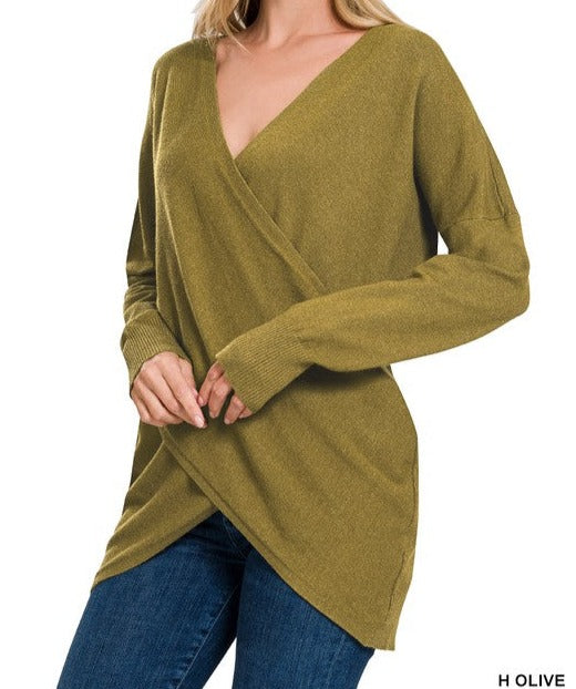 Cross Front Sweater