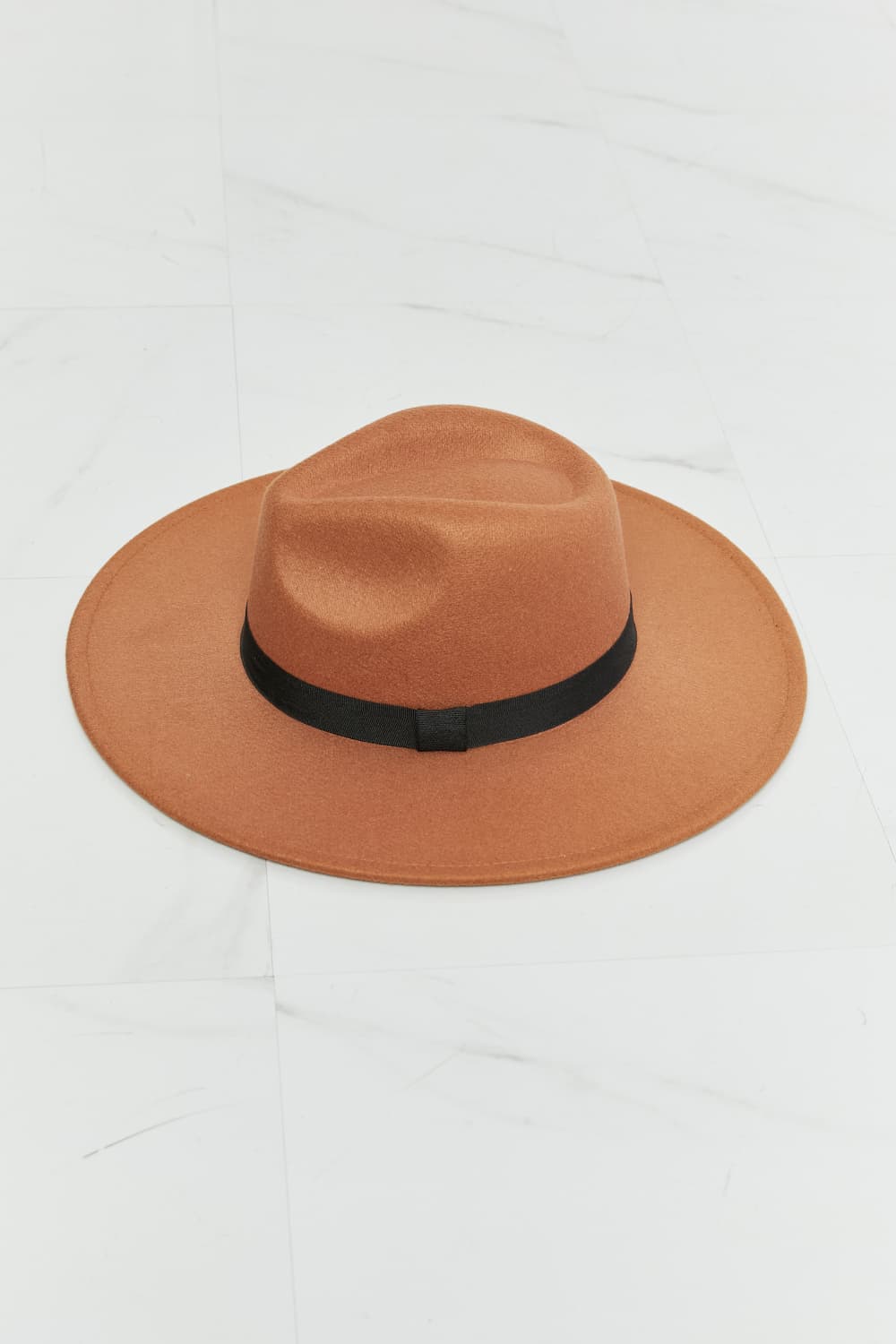 Fame Enjoy The Simple Things Fedora Hat- ONLINE ONLY- 2-7 DAY SHIPPING