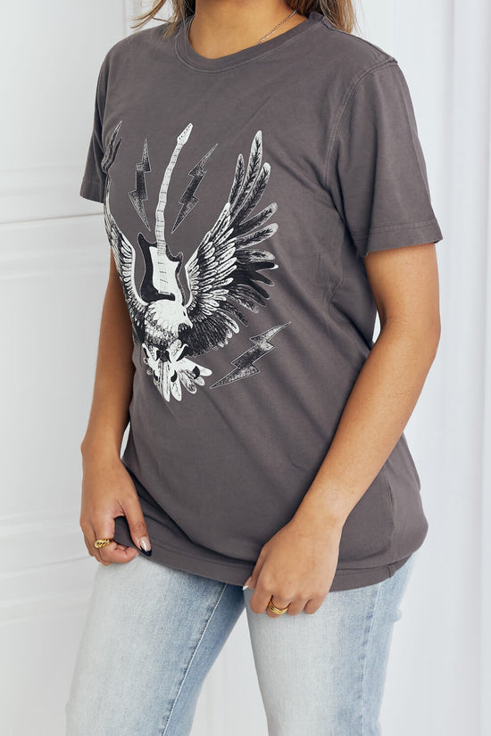 mineB Full Size Eagle Graphic Tee Shirt - ONLINE ONLY 2-10 DAY SHIPPING