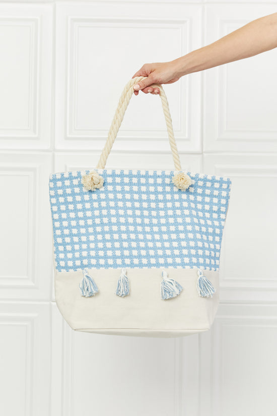 Justin Taylor Picnic Date Tassle Tote Bag- ONLINE ONLY- 2-7 DAY SHIPPING