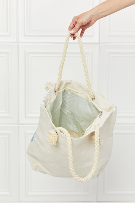 Justin Taylor Picnic Date Tassle Tote Bag- ONLINE ONLY- 2-7 DAY SHIPPING