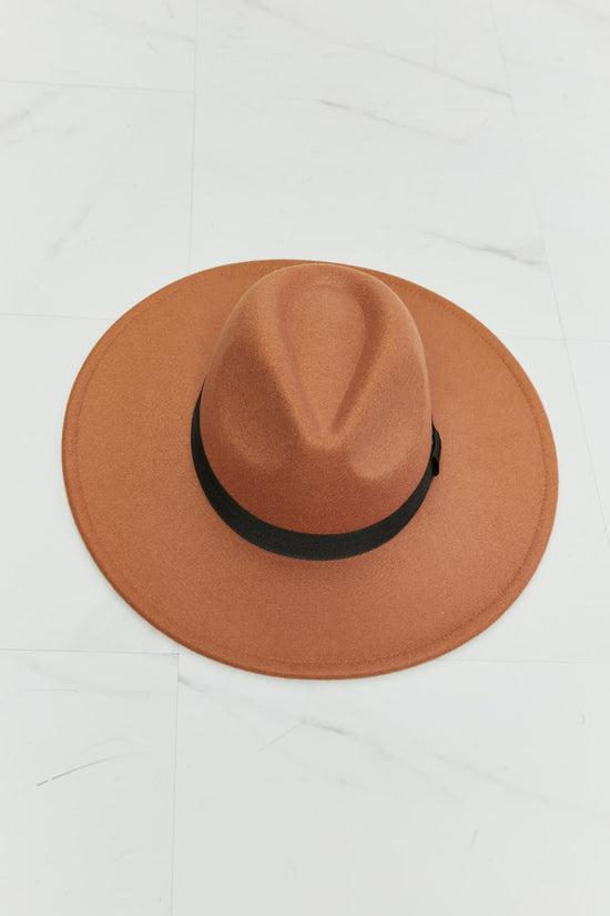 Fame Enjoy The Simple Things Fedora Hat- ONLINE ONLY- 2-7 DAY SHIPPING
