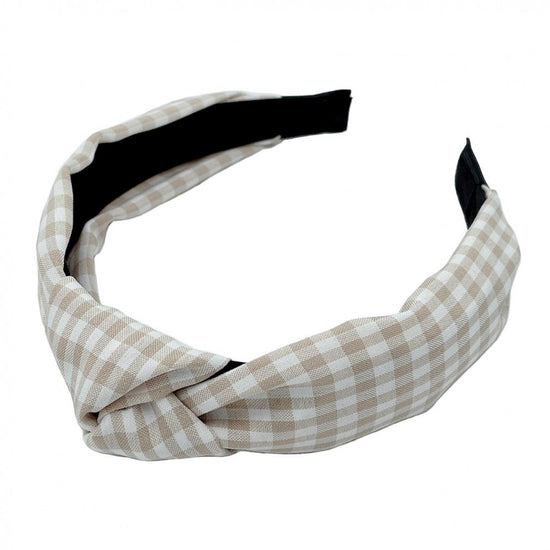 Knotted Gingham Headband