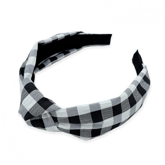 Knotted Gingham Headband