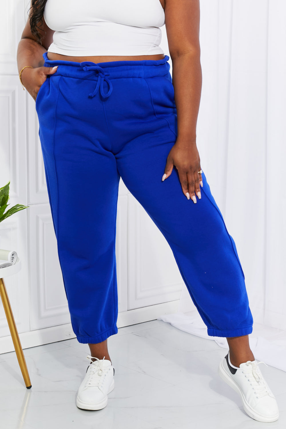 Zenana Full Size Can't Stop Me Paperbag Waist Joggers- ONLINE ONLY 2-10 day Shipping