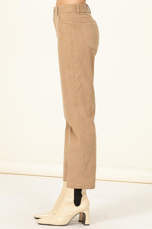 CORDUROY MIDI SAILOR PANTS