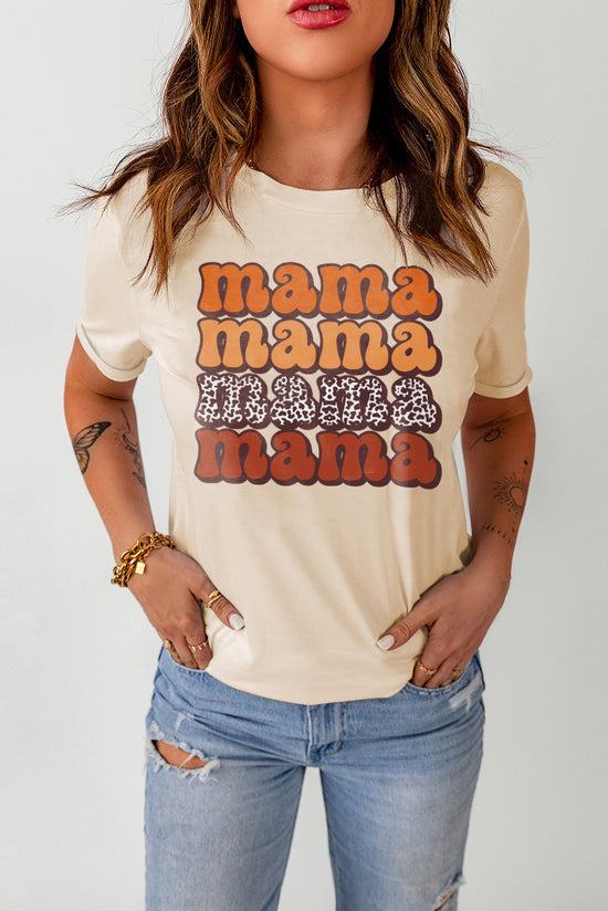 MAMA Graphic Cuffed Sleeve Tee - ONLINE ONLY 2-10 DAY SHIPPING