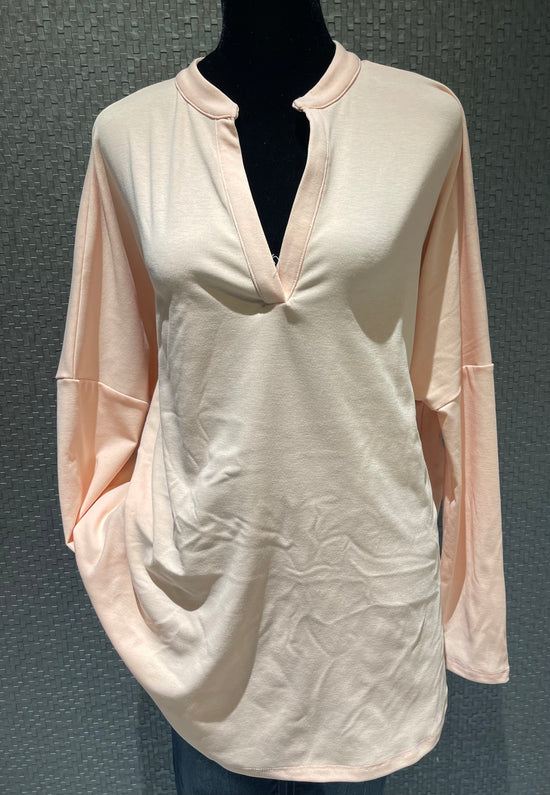 V Neck Tunic Top