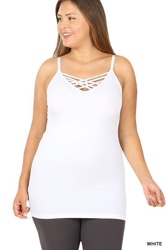 Plus Lattice Front Cami